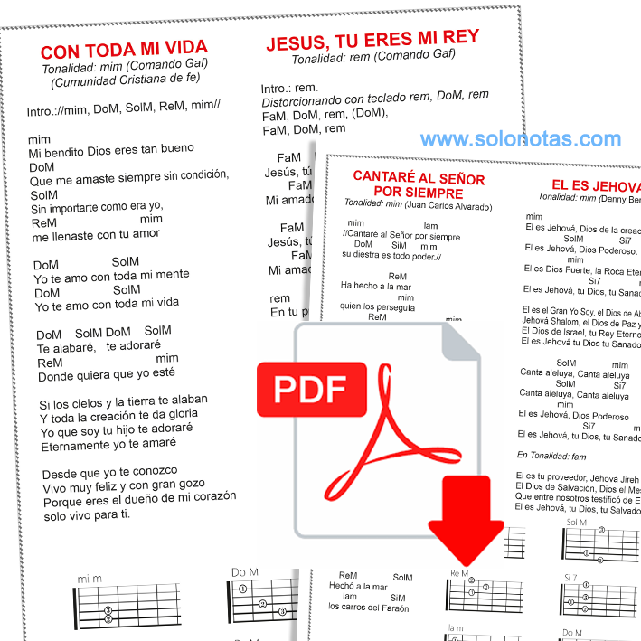 Ebook de Alabanzas Cristianas con Acorde